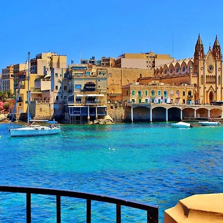 Splendid 2br Apartment, Steps To St Georges Bay San Ġiljan